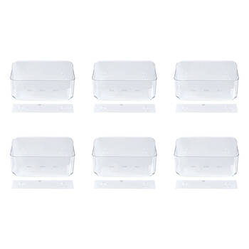 6PK Boxsweden Crystal Bathroom Hanging Caddy 27x12x15cm