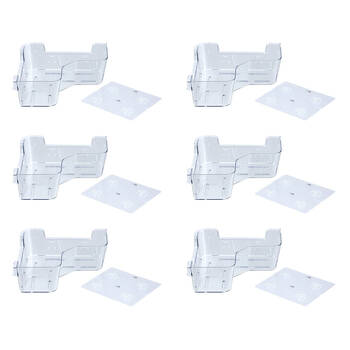 6PK Boxsweden Crystal Bathroom Hanging Corner Caddy 24x24x8cm