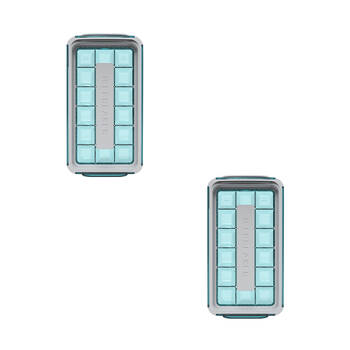 2PK Icebreaker Pop Silicone Ice Maker 2.0 - Clear Water Blue