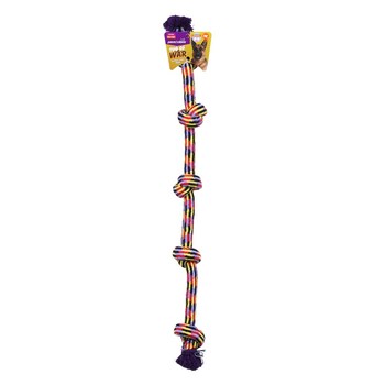 Paws & Claws 105cm Extra Long Knotted Rope Pet Toy Assorted