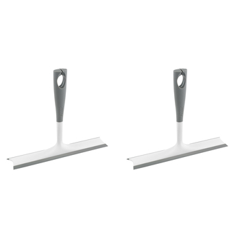 2PK Polder Dual-Action Squeegee Rubberized Handle - Grey