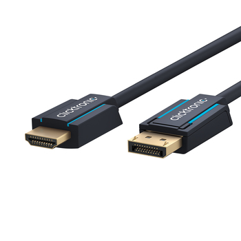 Clicktronic 3m Male Active DisplayPort to HDMI Cable - Black