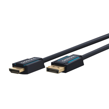 Clicktronic 5m Male Active DisplayPort to HDMI Cable - Black