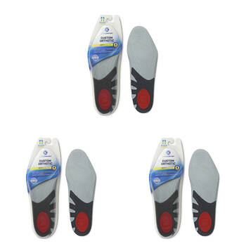 3PK Sof Comfort Custom Orthotic Trim-to-Fit Insole Shoe Insert Men's US7-13