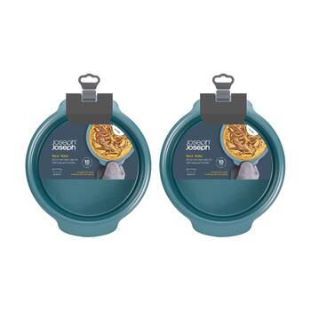 2PK Joseph Joseph Carbon Steel Non-Stick Nest Bake Round Cake Tin 20cm Blue