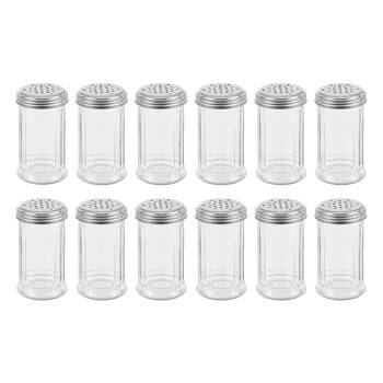 12PK Lemon & Lime Durable Glass Salt & Pepper Shaker 350ml