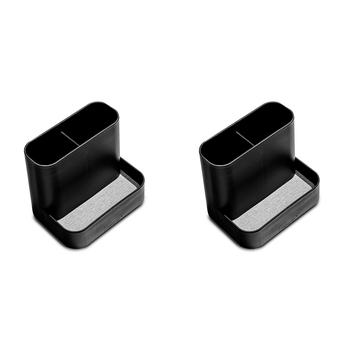 2PK Madesmart Drying Stone Small Sink Station Rectangle 11x10cm Black