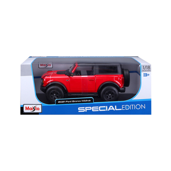 Maisto 1:18 2021 Ford Bronco Wildtrack Red Model Car Toy 3y+