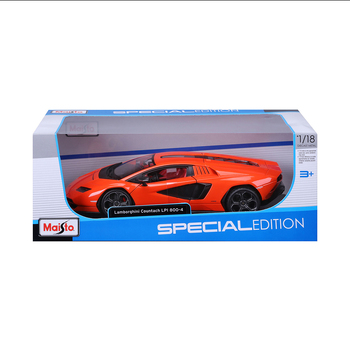 Maisto 1:18 2021 Lamborghini Countach LPI 800 4 Orange Model Car Toy 3y+