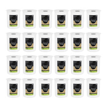 24PK Lemon & Lime Press Seal Food Storer Container 2L 15x15x17cm