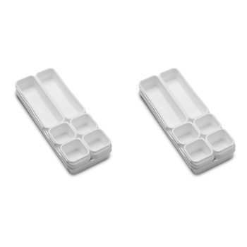 18pc Madesmart Large Bin Multi-Pack Set Rectangle White