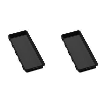 2PK Madesmart Extra Large Wide Interlocking Bin 40.5x16cm Carbon