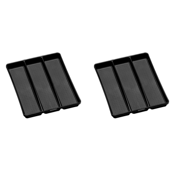 2PK Madesmart Large Utensil Tray Rectangle 41x33cm Carbon