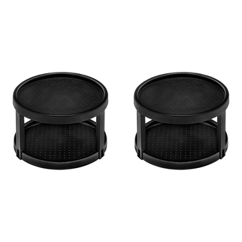 2PK Madesmart Basic Twin Turntable 25x15cm Rectangle Carbon