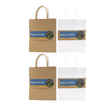 16PK Lemon & Lime Gift Bag Paper 26.5X22X8cm Assorted