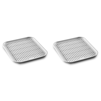 2PK Madesmart Elevated Sink Mat Kitchen Accessory 33x30cm Grey