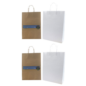 8PK Lemon & Lime Gift Bag Paper 45X32X15cm Assorted