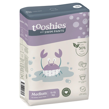10pc Tooshies ECO Toddler Swim Pants Medium Unisex 12-17kg