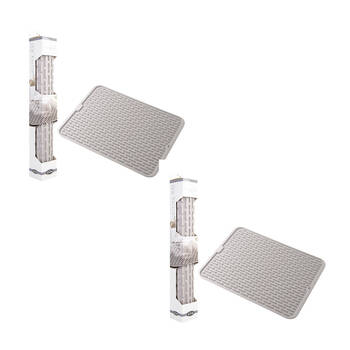 2PK D.line Silicone DIsh/Plate Drying Mat 43x 32cm - Stone