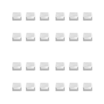 24PK Boxsweden Heavy Duty Stackable Tray Sleek Organiser 20x15x6.5cm Assorted