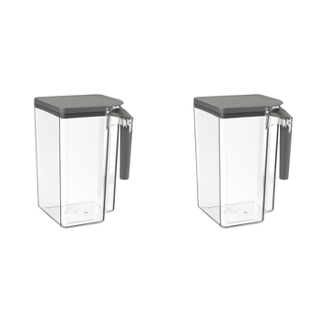 2PK Polder Handle-It 4.15L/23cm Storage Canister - Clear/Grey
