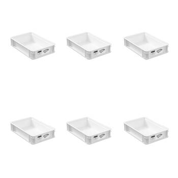 6PK Boxsweden Heavy Duty Stackable Box Versatile Organiser 30x20x7cm Assorted