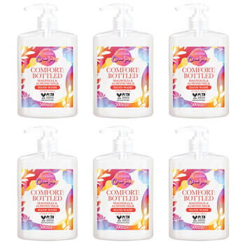 6PK Cussons Creations Antibacterial Hand Wash 500ml Magnolia & Almond Milk