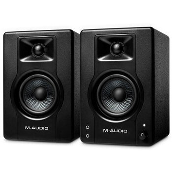M-Audio BX3 D3 Powered Studio Desktop Speakers Black Pair Black