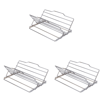 3PK Appetito Adjustable Roasting Rack Home Kitchen Cooking 25x19cm
