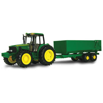 John Deere Big Farm Tractor w/ Wagon Model 1:16 Scale