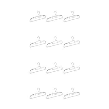 12x 3pc Boxsweden Space Saving Non-Slip Hanger w/ Strap Hooks 39cm Assorted