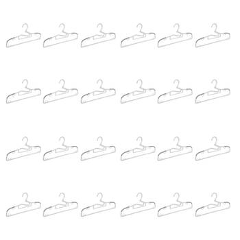 24x 3pc Boxsweden Space Saving Non-Slip Hanger w/ Strap Hooks 39cm Assorted