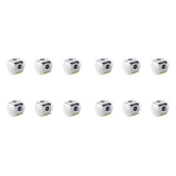 12x 4pc Lemon & Lime Reusable Lunch/Snack Container Portable Rectangular 180ml