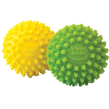 2pc D.line Laundry Clothes Dryer Balls Set  - Green/Yellow