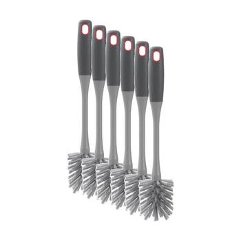 6PK Boxsweden Prime Bottle Brush 33cm Soft Grip Handle for Cleaning