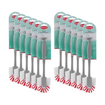 12PK Boxsweden Prime Essentials Suction Handle Dish Brush Cleaning Assorted