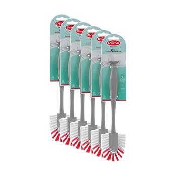 6PK Boxsweden Prime Essentials Suction Handle Dish Brush for Cleaning Assorted