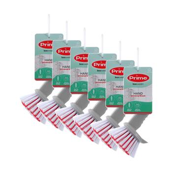 6PK Boxsweden Prime Essentials Hand Brush High Quality Design for Cleaning