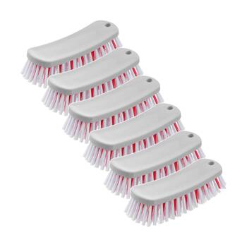 6PK Boxsweden Prime Essentials Hand Scrubbing Brush with Comfort Grip Cleaning