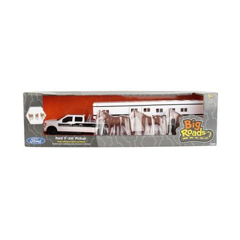 John Deere 1: 32 Ford F-350 Pickup w/Horse Trailer & Horses 3Y+