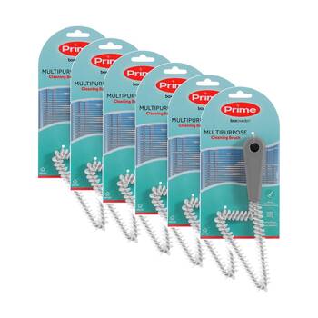 6PK Boxsweden Prime Multi Purpose Cleaning Brush Removes Dirt/Grime Assorted