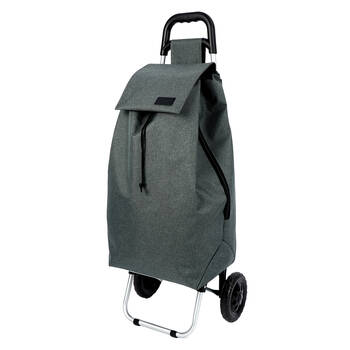 Sachi Sprint Large Everyday Grocery Wheeled Shopping Trolley 45L Charcoal Grey