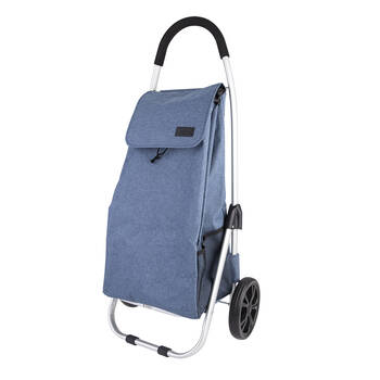 Sachi Urban Lightweight Aluminium Durable Shopping Trolley 48L Steel Blue