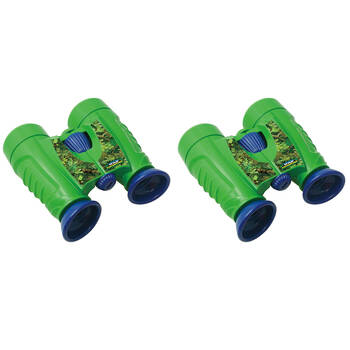 2PK Wild Adventure Binoculars 19.7x20.3cm Kids - Green 3y+