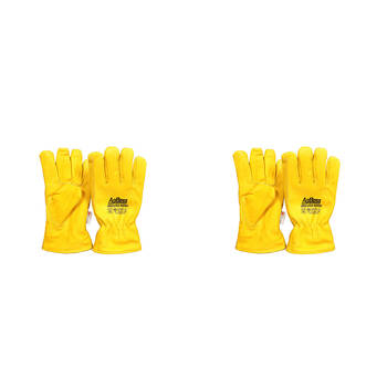 2PK AgBoss 3M Leather Riggers Thinsulate Work Gloves Yellow X Large