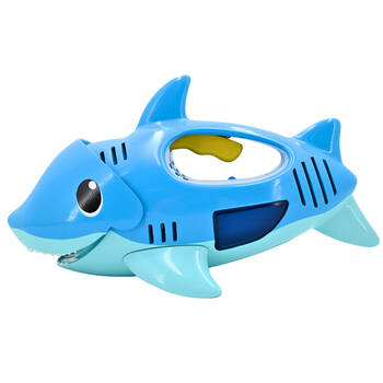 Maxx Bubbles Handheld Shark Bubble Blower w/ Music Kids Outdoor Toy 3y+