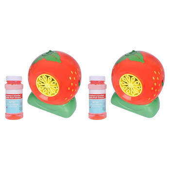 2PK Maxx Bubbles Mini Fruit Bubble Blowers w/ Scented Solution 4oz Assorted 3y+