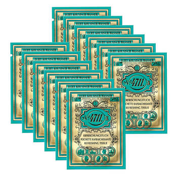 12x 10pc Mulhens 4711 Original Eau De Cologne Refreshing Tissues Boxed