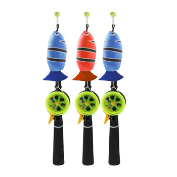 3PK Paws & Claws 35cm Go Fish Rod Cat Toy - Assorted