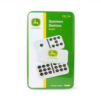 John Deere Dominoes Double 9 Set